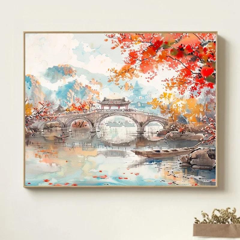 

4855541 Digital oil painting living room decorative painting sofa background wall hanging painting