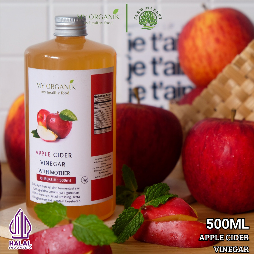 

My Organik Apple Vinegar with Mother Organic Cuka apel vinega with mother 250ml
