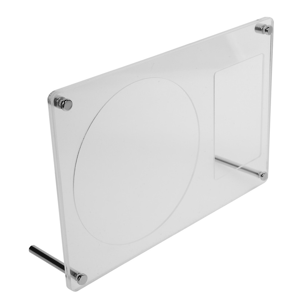 Record Display Rack Painting Stand Mini Trash Can with Lid Exquisite Holder Poster Frame Retro Acryl