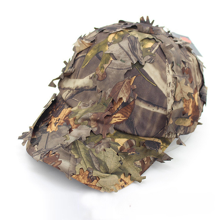 Hats for Men Jungle Hats Hunting Hat Camouflage Baseball Hat Hunting Maple Leaf Hat Sniper Sun Shiel