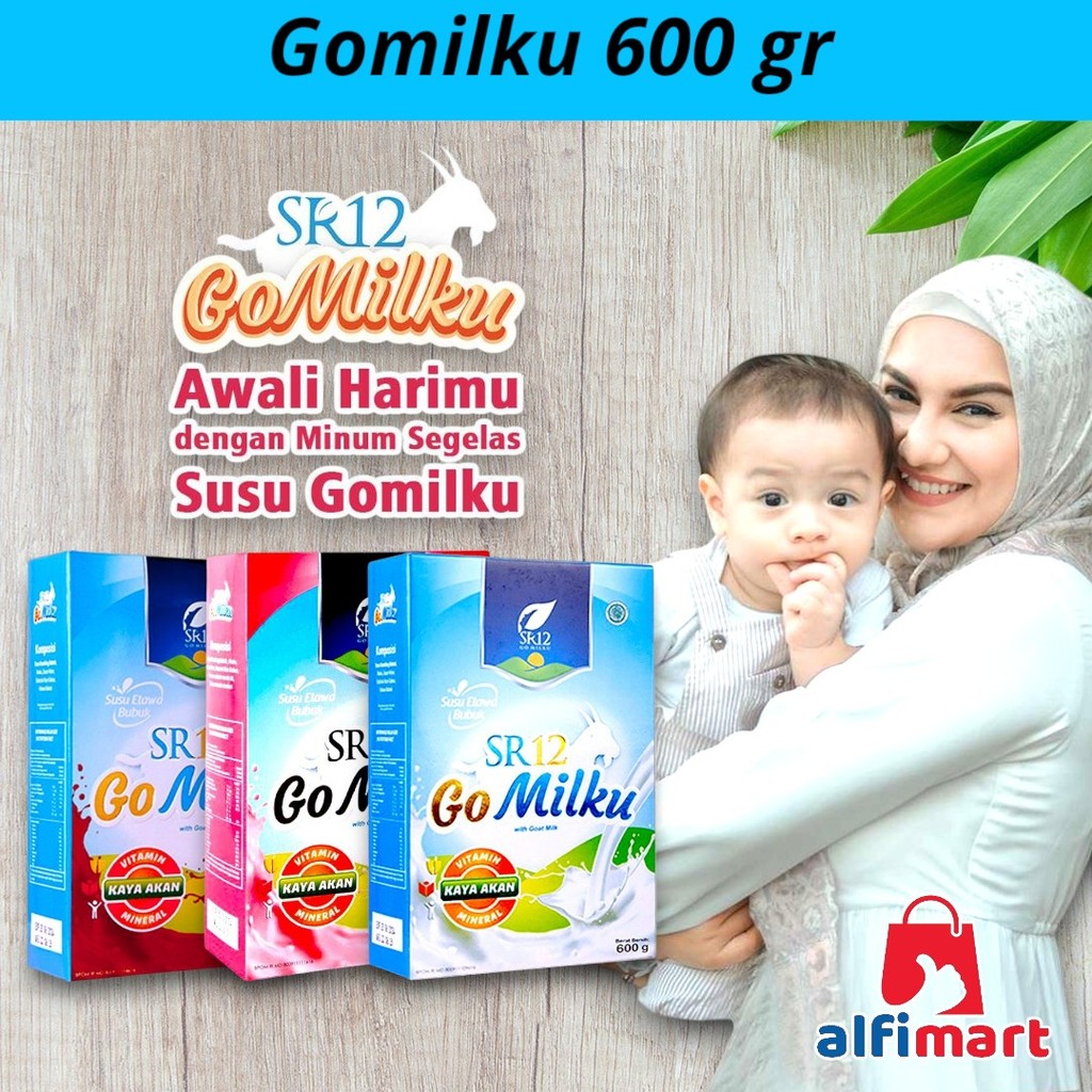 

SR12 - GoMilku Susu Kambing Etawa Premium 600g / Go Milku Original Vanilla Stroberi Strawberry Cokelat Coklat kemasan 600 gram