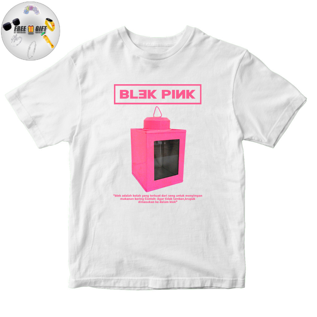 kaos cotton premium 24s kaleng kerupuk blekpink