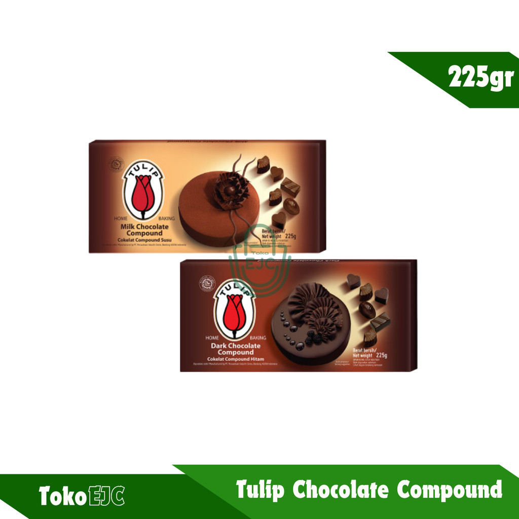 

TULIP DARK / MILK CHOCOLATE COMPOUND / COKLAT BATANG 225GR