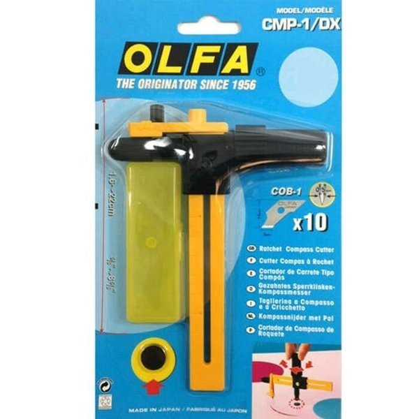 

Jangka Potong Lingkaran 1.6-22 cm CMP-1/DX OLFA Compass Circle Cutter - RefillSaja