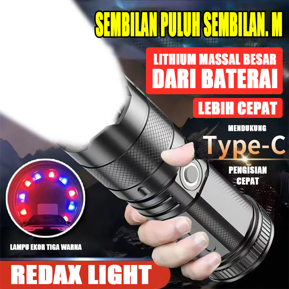 Terang Lampu LED Kapasitas Tinggi SWAT Outdoor Waterproof Senter Murah Kapasitas Tinggi Terang Zoom 