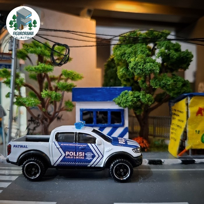 diecast hotwheels double cabin custom polisi Indonesia patwal unit