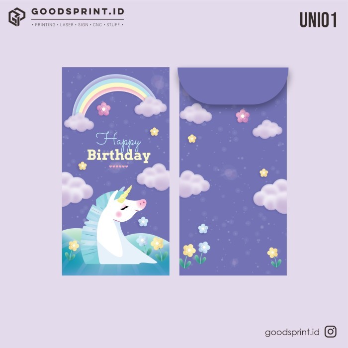 

Angpao Birthday Tema Unicorn Amplop Ulang Tahun Angpao Bday Anak Ultah - UNI 01, 6 PCS
