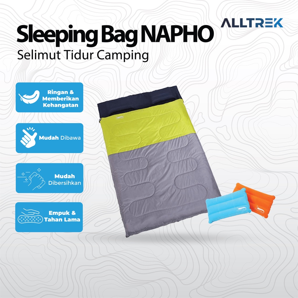 ALLTREK Sleeping Bag Double NAPHO Selimut Tidur Camping