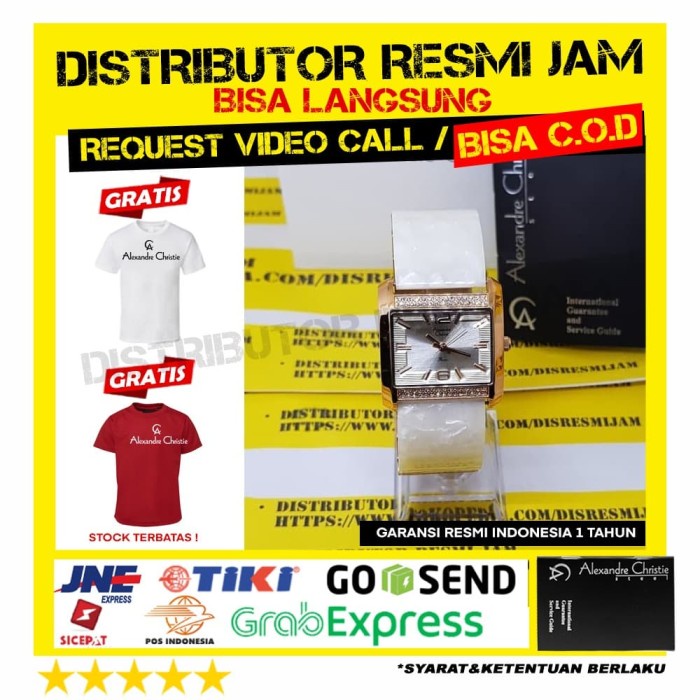 JAM ALEXANDER CHRISTIE ac2504 2504 2504LH GARANSI RESMI 12BULAN