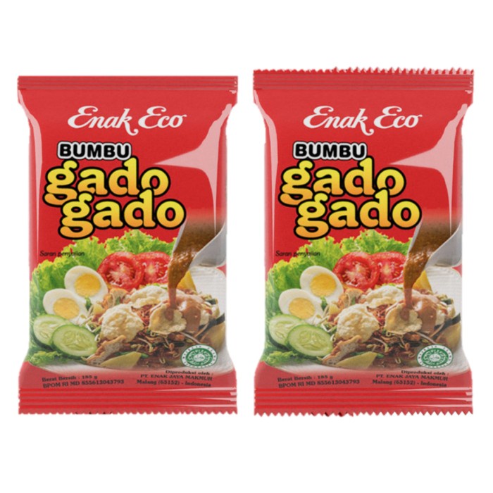 

Gado Gado Saus Kacang Bumbu Instant 185 gr Enak Eco Peanut Sauce Kecap