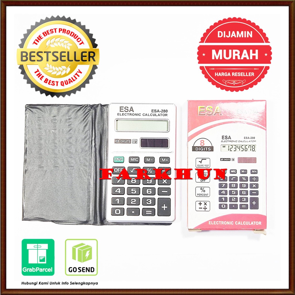 

Terbaru Kalkulator Esa 0280 8 Digit Super Slim Kuat Tipis Pocket Electronic Calculator Poket Sekolah Kantor Dagang Best Seller