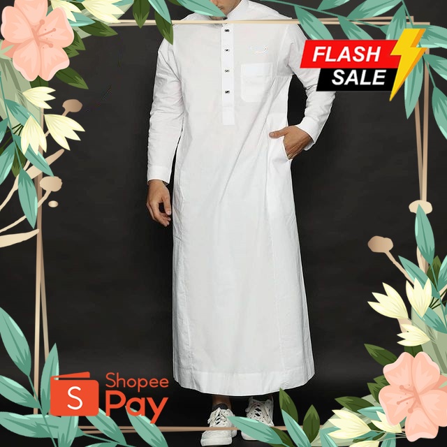 LS - Terbaru JUMBO Jubah Abbi Bahan Toyobo Polos Kekinian Modern Trendy Jubah Lengan Panjang Remaja 