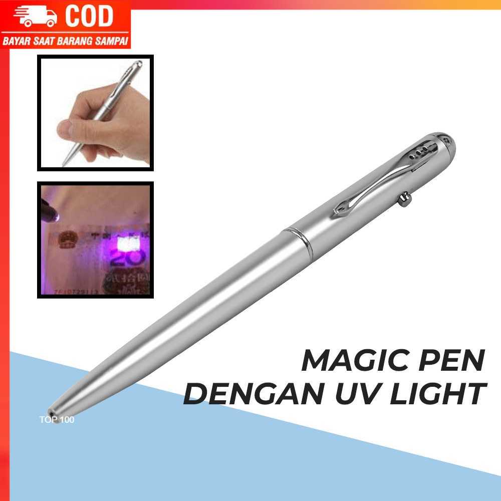 

( 100% BARANG ORI ) Pena Tinta Invisible Magic Pen dengan UV Light - HY-0812