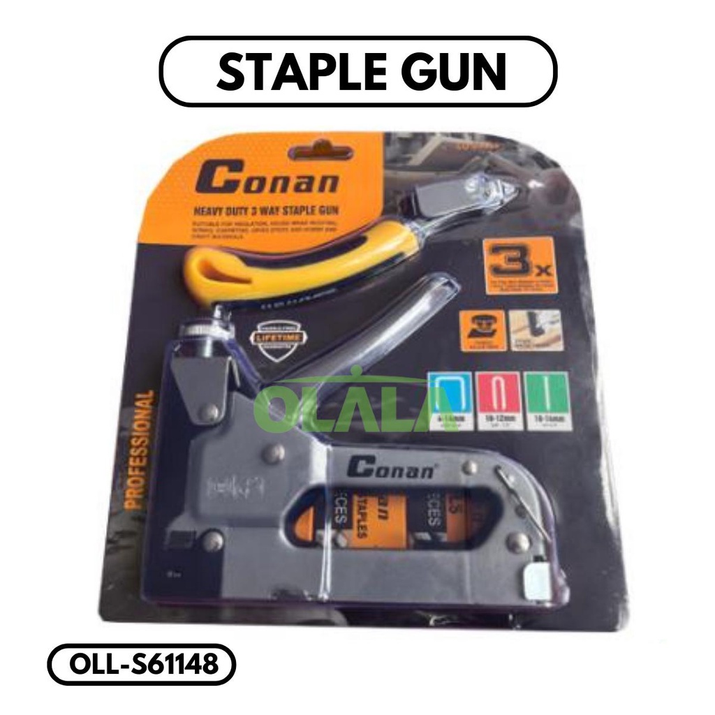 

【COD】STAPLES GUN TACKER 3IN1 (WITH THE NAIL PULLER) STAPLE JOK TEMBAK HEKTER 3 WAY OLL-S61148
