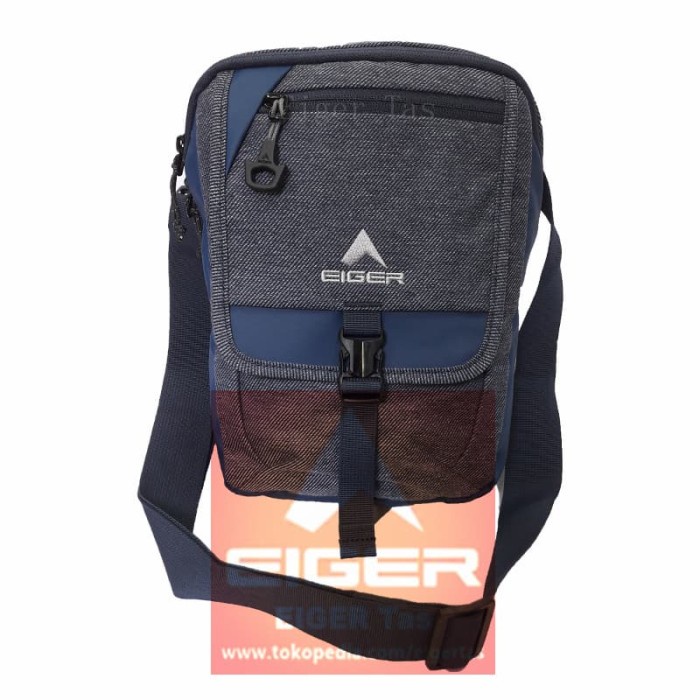 TAS SELEMPANG EIGER 910003696 GREY BLUE ASPHALT - TAS PRIA