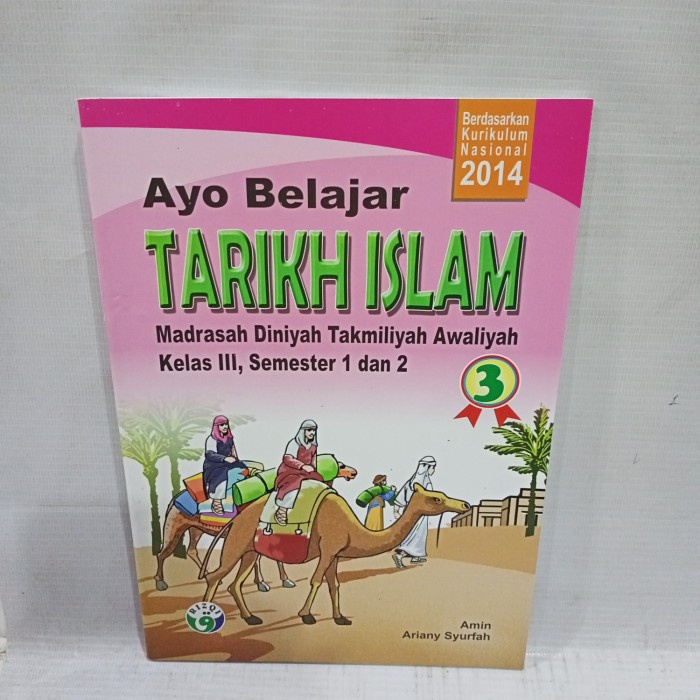 buku ayo belajar tarikh Islam kelas 3 mdta