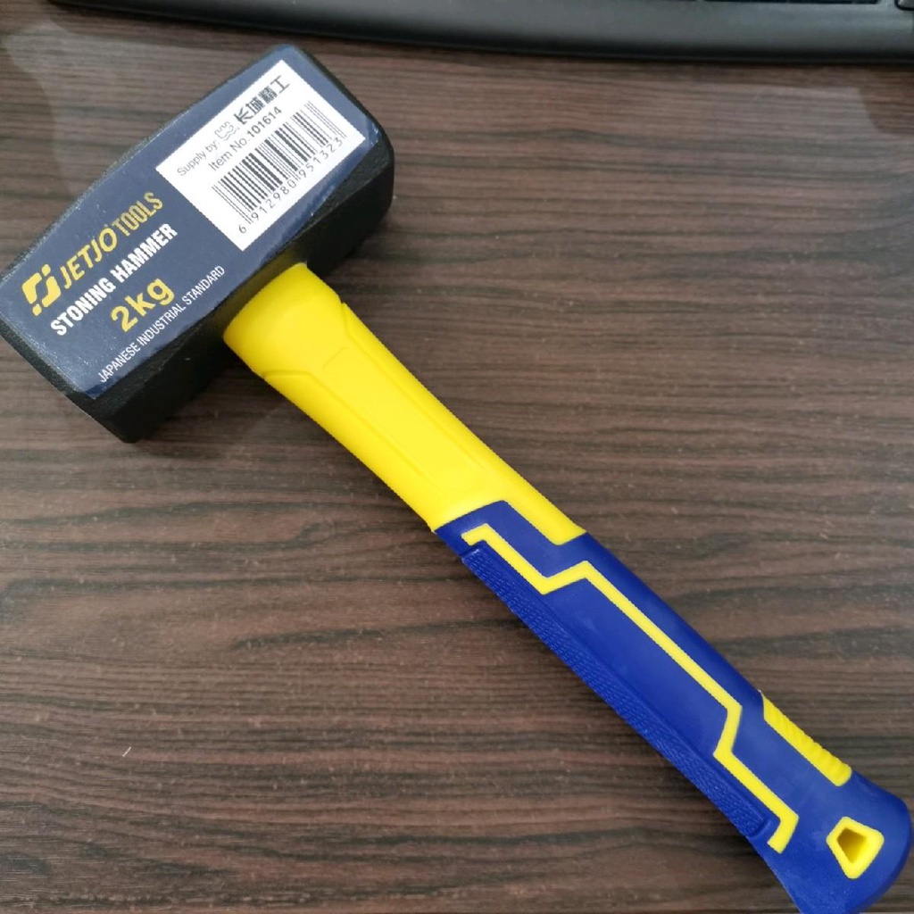 Palu batu 2 kg jetjo tools lakoni pro stoning hammer 2kg martil palu bodem