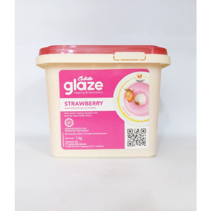 

Promo Bisa COD Collate Glaze Topping and Decoration - 1 kg - Stroberi