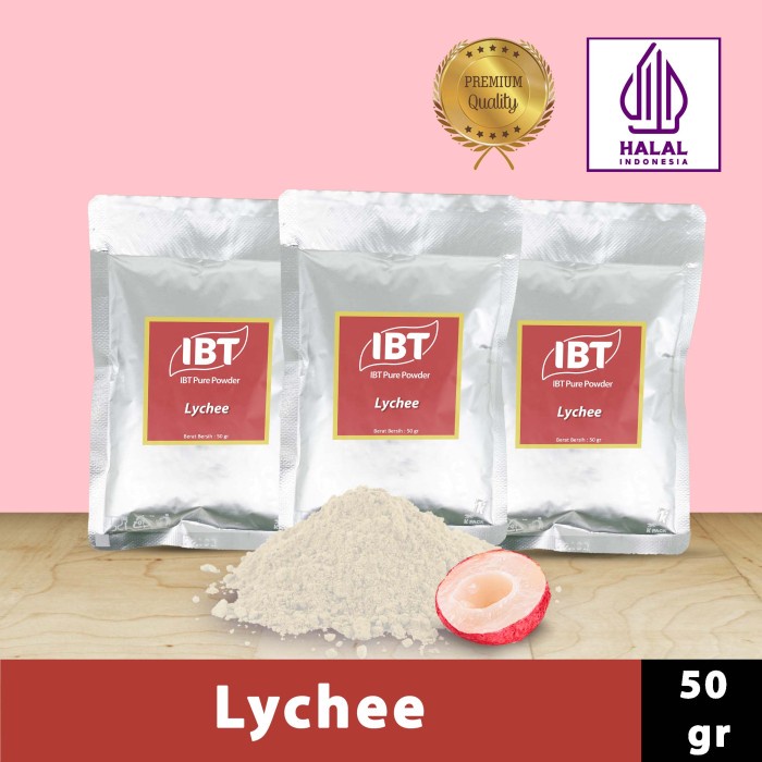 

Promo Best Seller Pure Lychee Powder Murni Bubuk Import Makanan Kue 50 gr