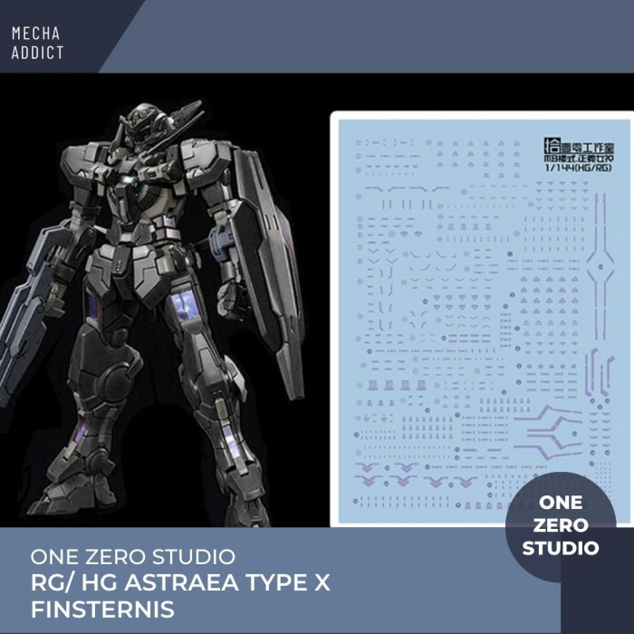 Water Slide Decal RG/HG ASTRAEA TYPE X FINSTERNIS By ONE ZERO STUDIO