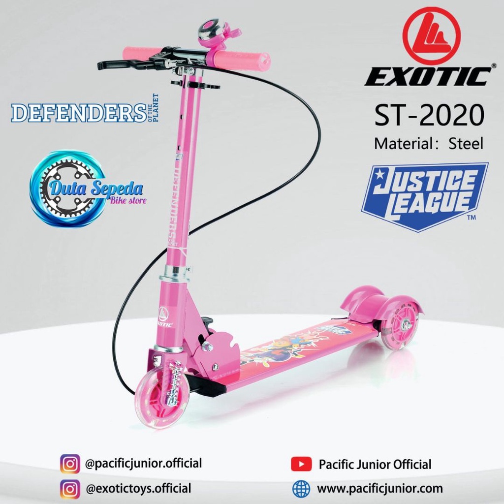 SKUTER ANAK RODA 3 / OTOPED / SCOOTER 3 RODA / SCOTER SKUTER KARAKTER EXOTIC