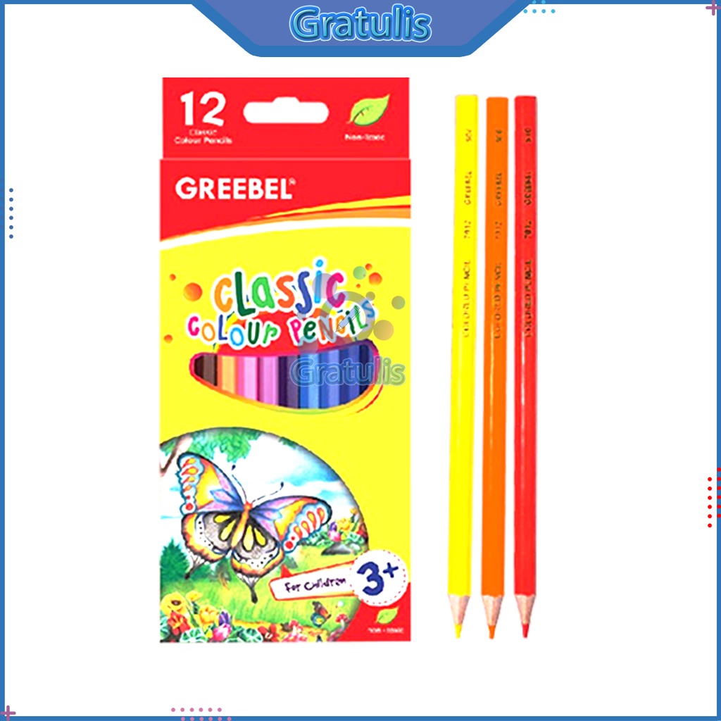 

PENSIL WARNA HALF CLASSIC GREEBEL [7012/12 COLOUR] / ALAT TULIS GAMBAR PENCILS / PENSIL WARNA LENGKAPAN / PENSIL MEWARNAI ANAK / PERLENGKAPAN SEKOLAH