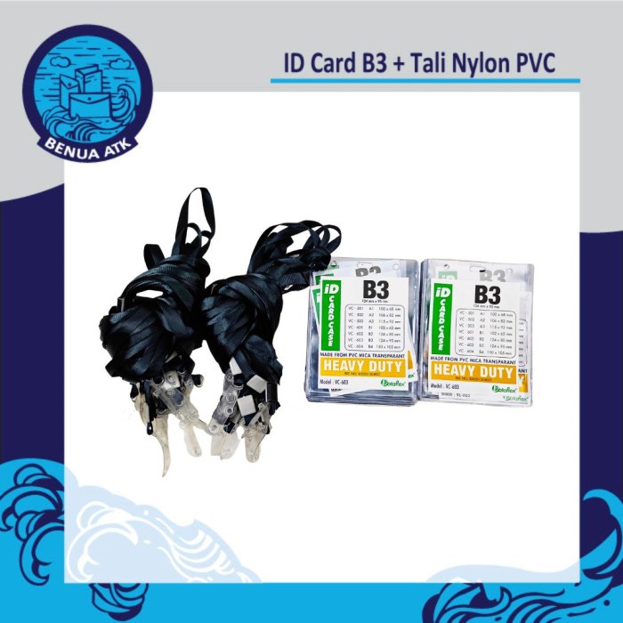 

JJN-867 Bundling ID Card B3 + Tali ID Nylon Soft PVC Dataflex [NYLKSFP] - Hitam