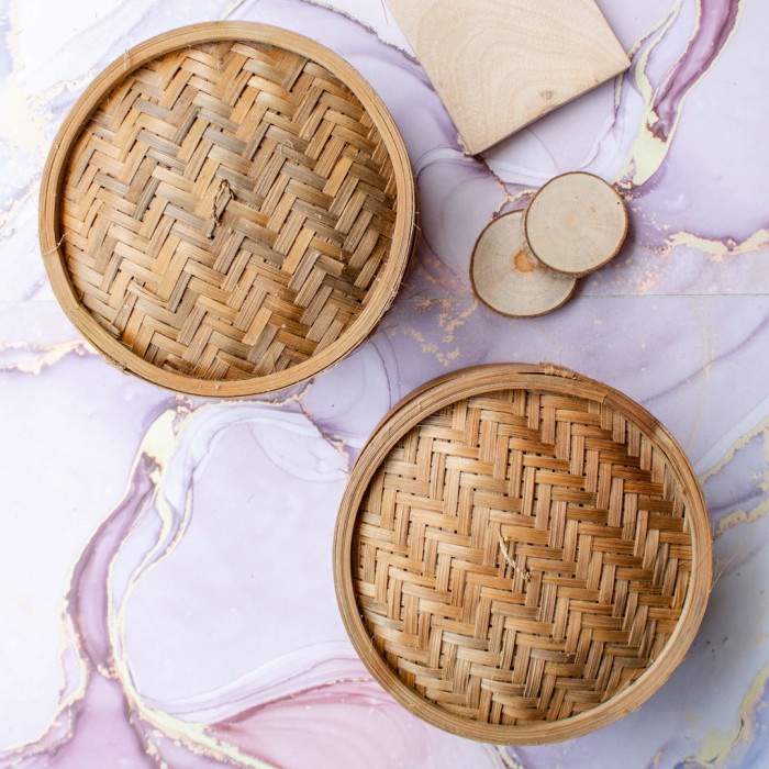 Tutup klakat bambu 18 cm/Tutup Klakat dimsum 18 cm