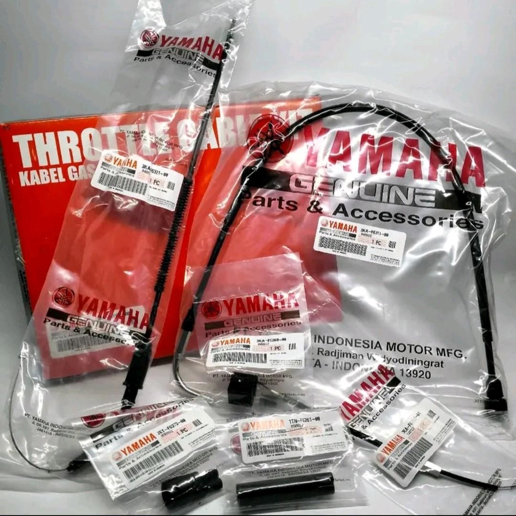KABEL GAS TALI GAS  RX KING RXKING FULLSETT ORIGINAL YAMAHA GENUINT PART