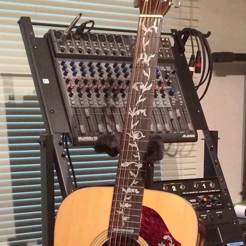 Stiker Gitar Inlay Decal Fret Gitar Inlay Fretboard Flower - Tree Of Life Guitar Fretboard