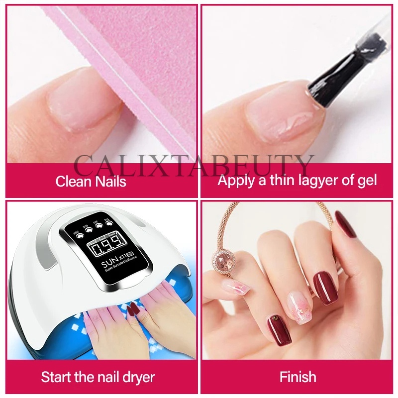 Biutte.co Pengering Kutek UV Lamp Nail Dryer Sensor with LCD Display - SUN X11 MAX UV LED Nail Lamp,
