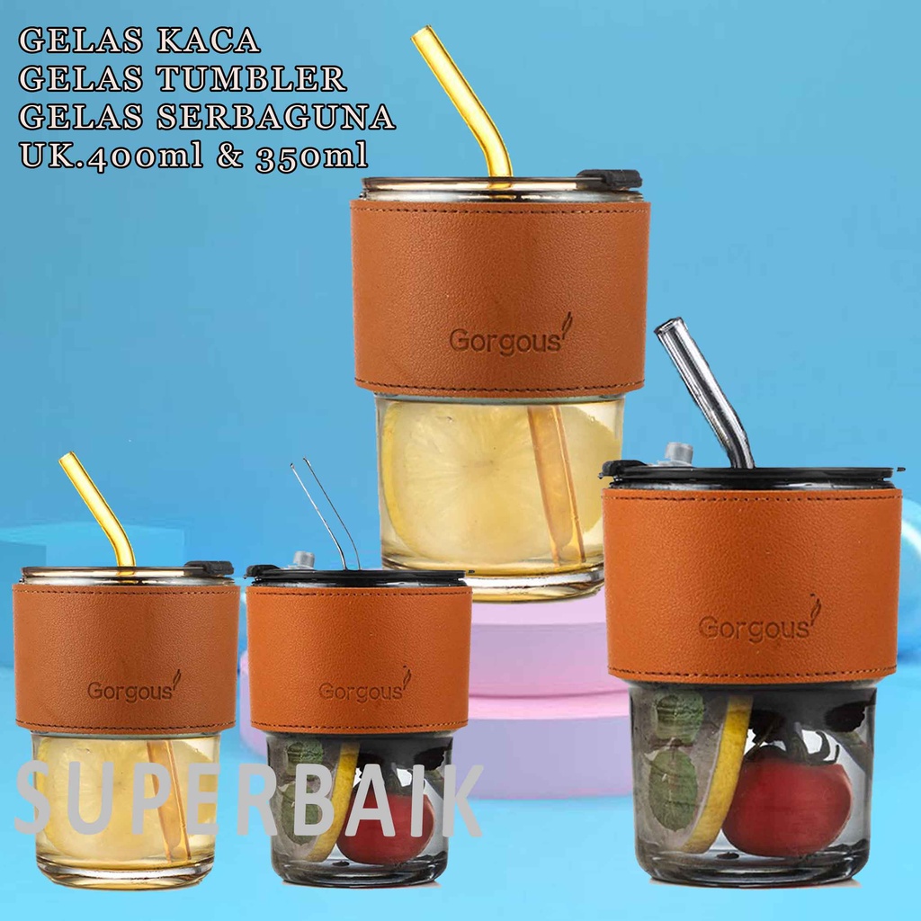 Gelas Kaca Tumbler - Gelas Kaca - Gelas Tumbler Aesthetic - Gelas Serbaguna