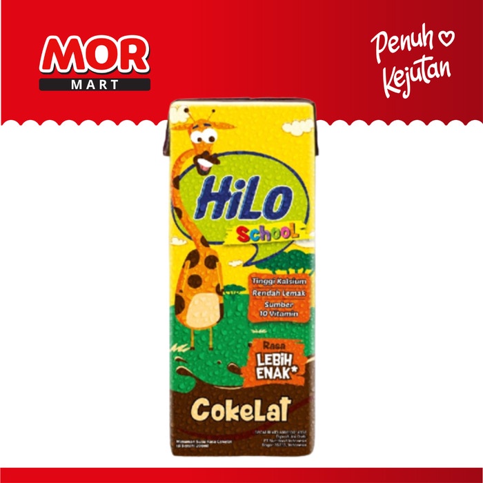 

HILO School Ready To Drink Susu Rasa Cokelat 200ml