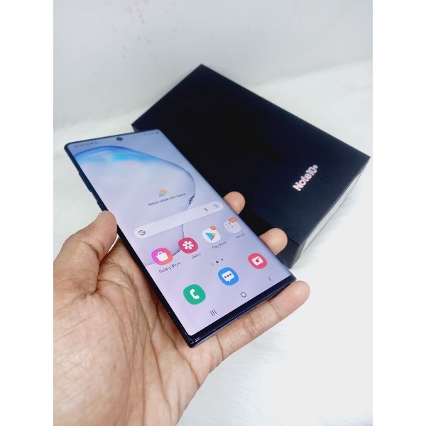 Samsung Galaxy NOTE 10 plus Ram 12/256gb Second Fullset Original SEIN Indonesia hp seken bekas lengk