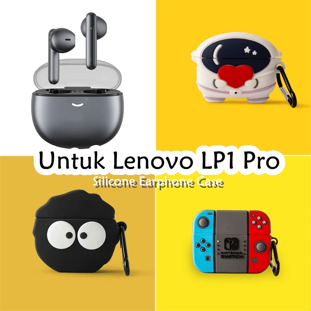 Utility Untuk Lenovo LP1 Pro Case Kartun angkasawan Soft Silicone Earphone Case Cover