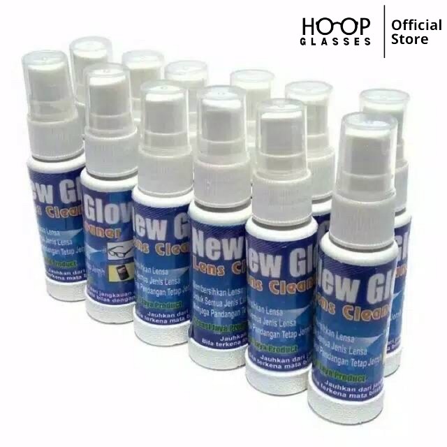 Lens Cleaner Cairan Pembersih Kacamata Serbaguna Merk New Glow