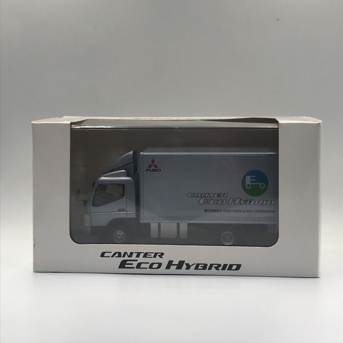 Diecast Mobil truck Mitsubishi Fuso Canter Eco HYbrid skala 1:43