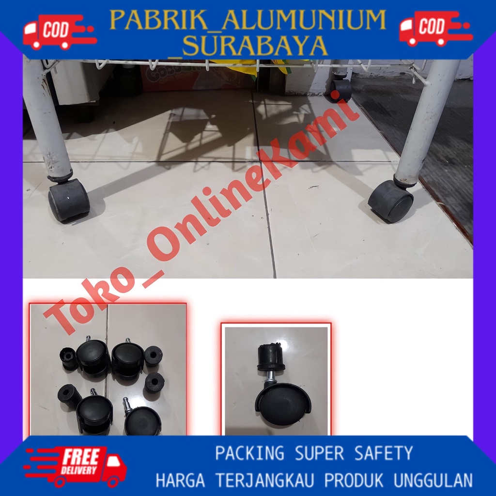 Roda Rak Chiki/Roda Rak/Roda/Roda Diameter 5Cm/Roda Rak Serbaguna