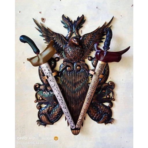 blawong keris isi 2 unik langka naga kembar garuda gagah  - mentah free ongkir RW6511