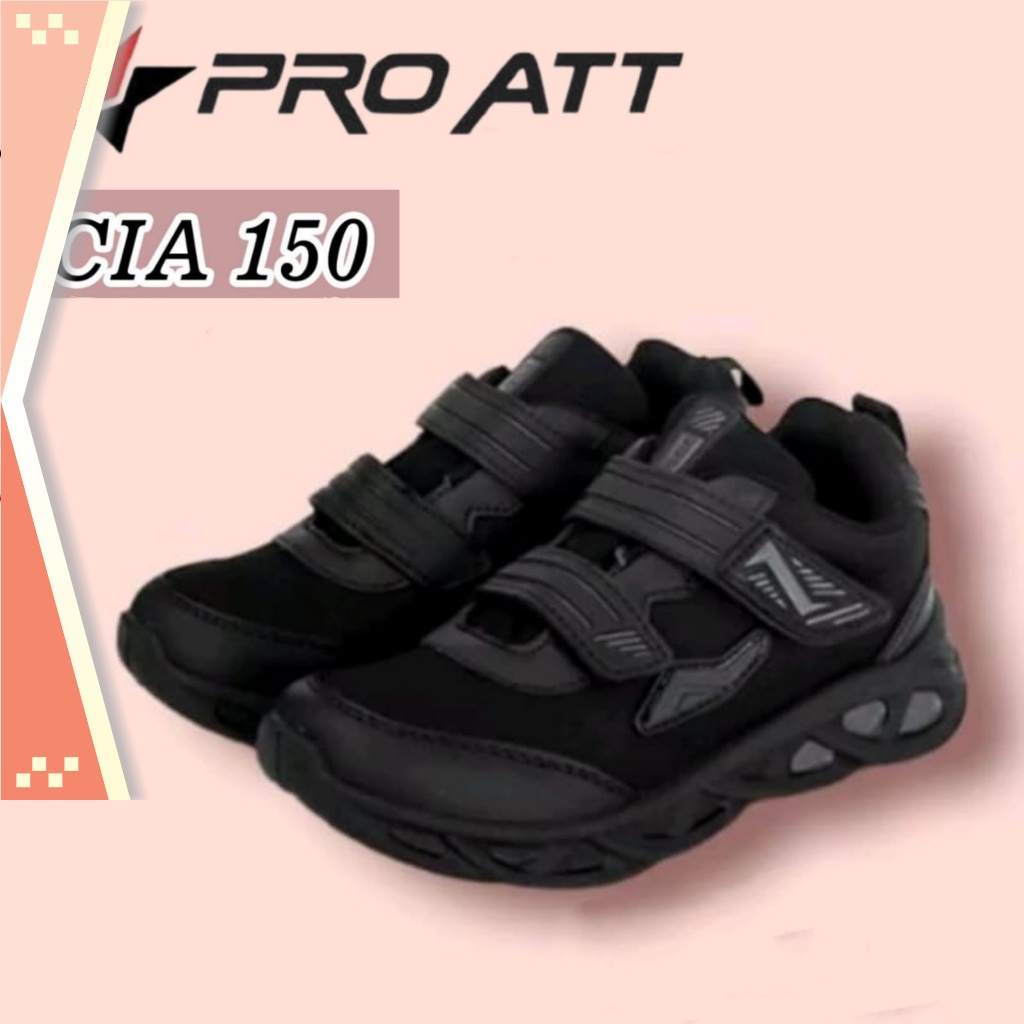 Sneakers Cantik Premium Branded Modern Keren Termurah - sogo PRO ATT sepatu sekolah hitam Sepatu PRO