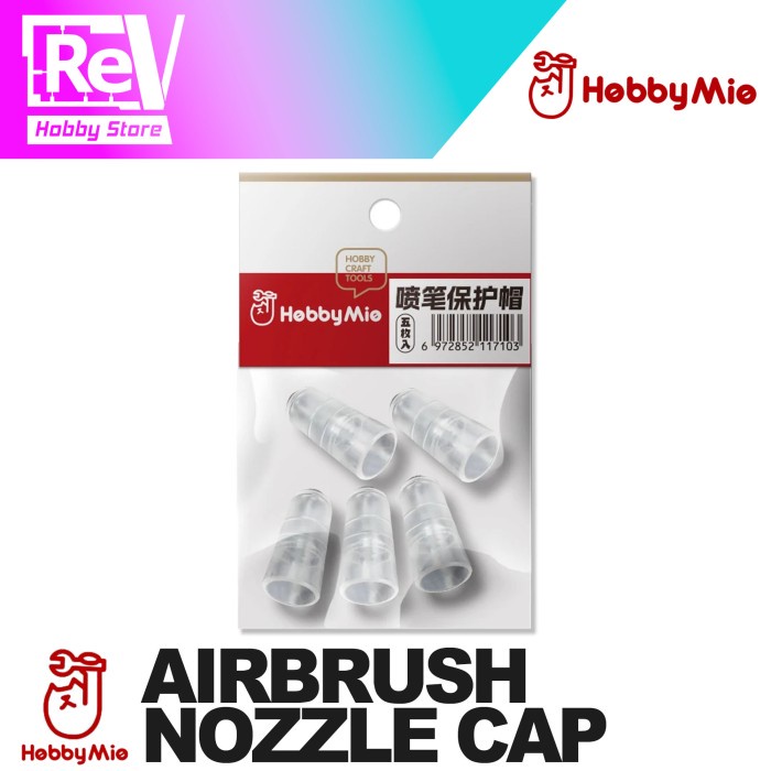 HOBBYMIO AIRBRUSH NOZZLE CAP ROTECTOR PELINDUNG AIRBRUSH MODEL KIT