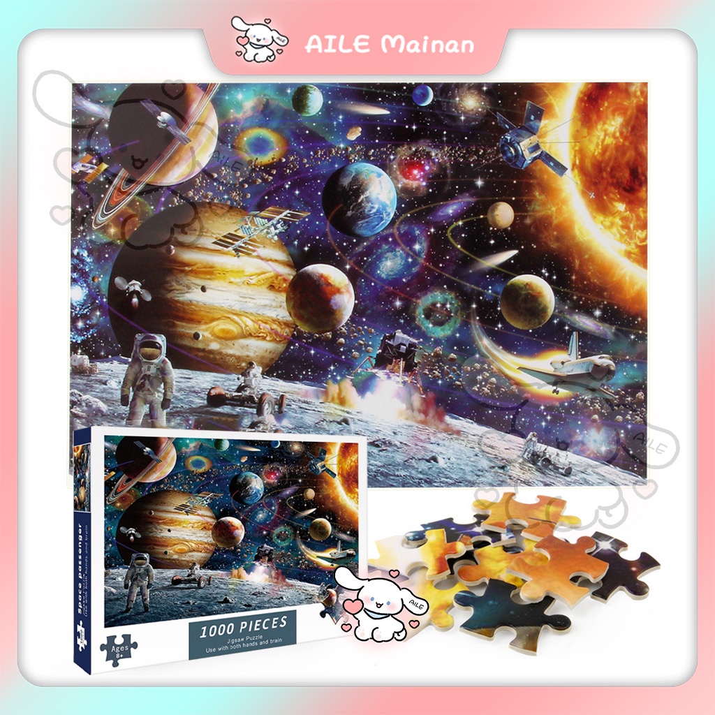 Jigsaw Puzzle 1000pcs paper puzzle / Puzzle JIGSAW 1000 PCS Jigsaw Puzzle 1000 Pcs Lukisan Minyak Pe