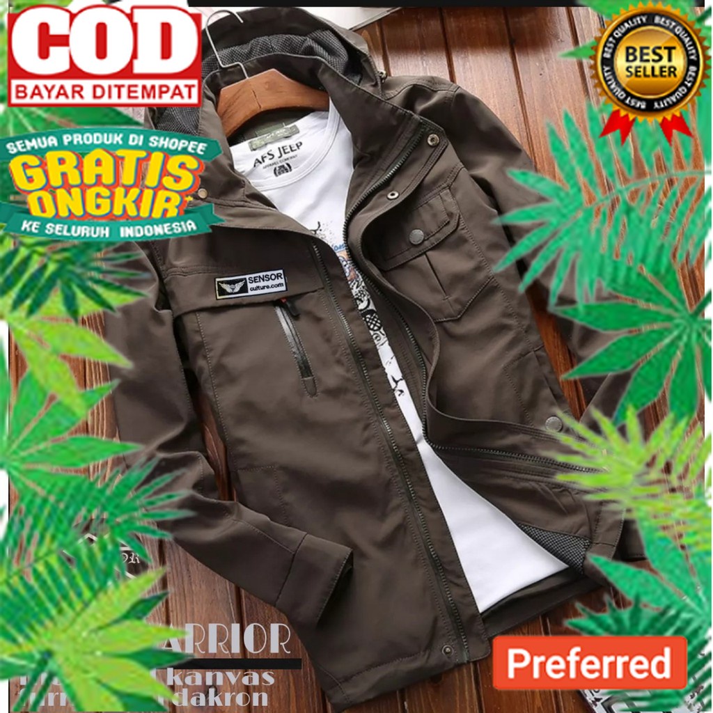 [COD] JAKET PARKA PRIA WARRIOR / JUSTINE / ELEGANT ORIGINAL SENSOR ORIGINAL - Parka Warrior Sensor//