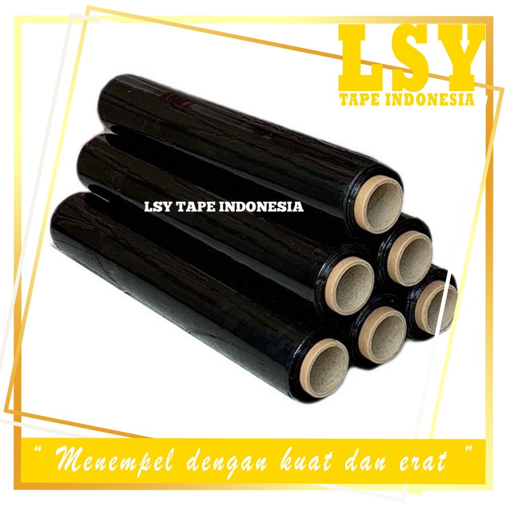 

LSY Plastik Wrapping Hitam Stretch Film 50cm x 300meter x 17mic Full