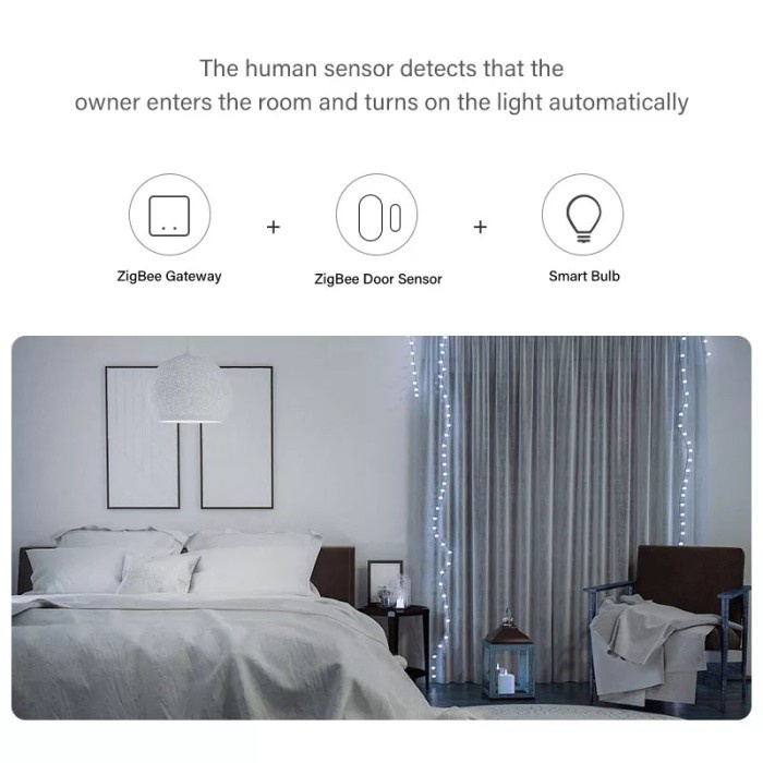 

ALMO ZigBee Smart Door Window Sensor Tuya Home Automation