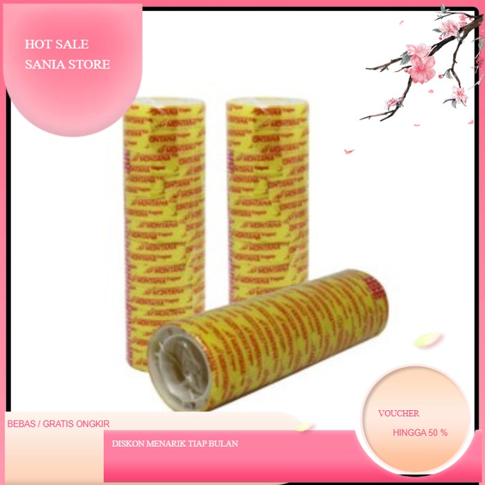 

Isolasi Kado 12mm Solasi Kado Solasi Tape Kecil Selotip Lem Kado