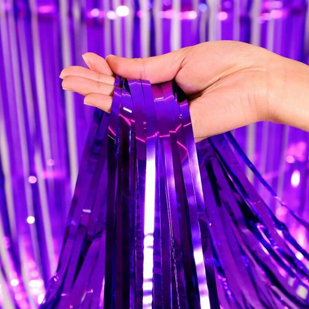 MurmerOfficial tirai foil pesta / backdrop foil / foil fringe curtain / background foil / tirai foil rumbai rumbai R839