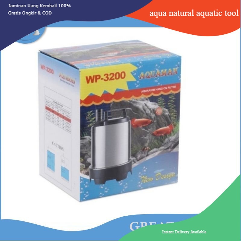 pompa celup kolam pompa celup air mesin air terjun aquaman WP 3200