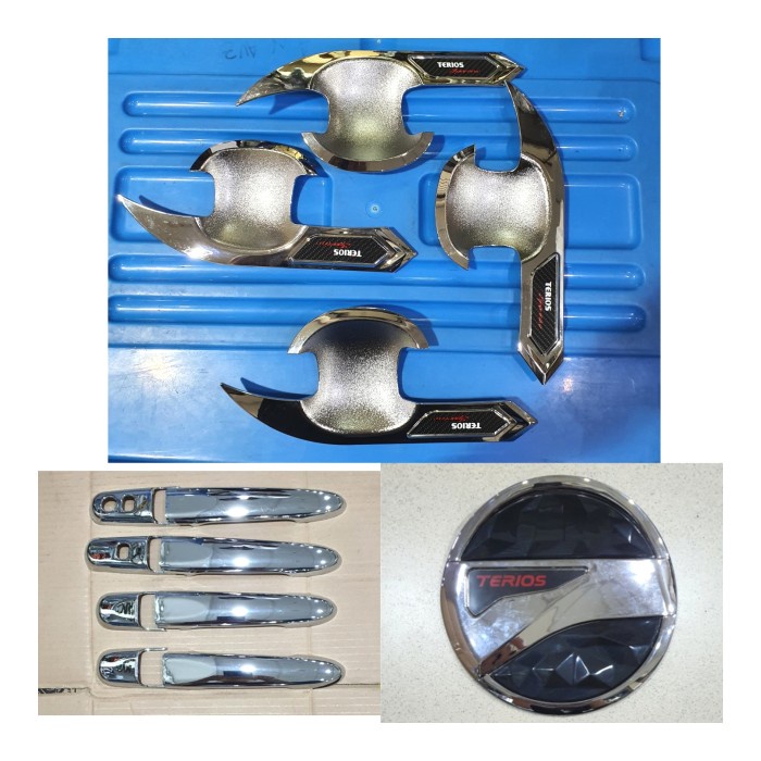 Paket handle smartkey+outer+tank cover chrome All new Terios 2018-2021 Aksesoris mobil