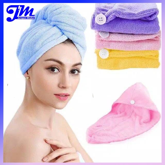 Handuk kepala Keramas Handuk Kepala Mikrofiber Handuk Kepala Dewasa